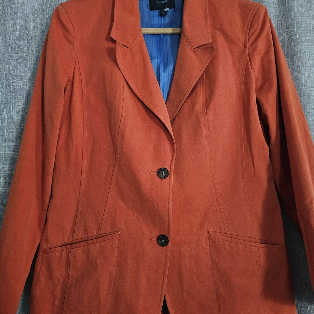 Faconnable Terracotta Blazer
